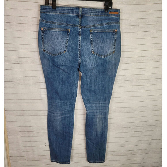 PILCRO & THE LETTERPRESS HIGH RISE SKINNY MID WASH JEANS, SZ 31 - Picture 8 of 14